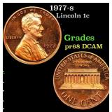 1977-s Proof Lincoln Cent 1c Grades GEM++ Proof De