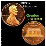 1977-s Proof Lincoln Cent 1c Grades GEM++ Proof De