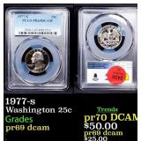 1977-s Proof Washington Quarter 25c pr69 dcam PCGS