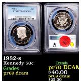 1982-s Proof Kennedy Half Dollar 50c pr69 dcam PCG
