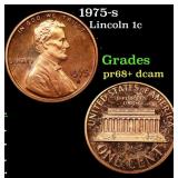 1975-s Proof Lincoln Cent 1c Grades GEM++ Proof De