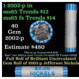 BU Shotgun Jefferson 5c roll, 2002-p 40 pcs N.F. S