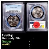 1996-p Kennedy Half Dollar 50c ms66 PCGS