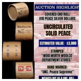 "Unc Peace Supreme," x10 coin Covered End Roll! -