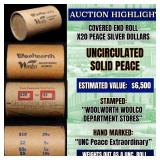 "Unc Peace Extraordinary," x20 coin Covered End Ro