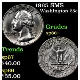 1965 SMS Washington Quarter 25c Grades sp66+
