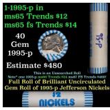 BU Shotgun Jefferson 5c roll, 1995-p 40 pcs Brandt