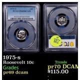 PCGS 1975-s Proof Roosevelt Dime 10c Graded pr69 d