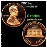 2001-s Proof Lincoln Cent 1c Grades GEM++ Proof De