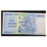 2007-2008 Zimbabwe 3rd Dollar (ZWR) 1 Million Doll