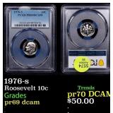 PCGS 1976-s Proof Roosevelt Dime 10c Graded pr69 d
