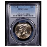1996-p Kennedy Half Dollar 50c ms65 PCGS