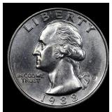 1988-d Washington Quarter 25c Grades GEM+ Unc