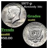 1977-p Kennedy Half Dollar 50c Grades GEM+ Unc