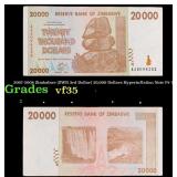 2007-2008 Zimbabwe (ZWR 3rd Dollar) 20,000 Dollars