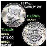 1977-p Kennedy Half Dollar 50c Grades GEM++ Unc