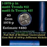 BU Shotgun Jefferson 5c roll, 1978-p 40 pcs Bell T