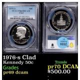 1976-s Clad Proof Kennedy Half Dollar 50c pr69 dca