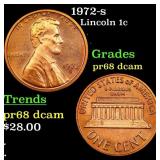 1972-s Proof Lincoln Cent 1c Grades GEM++ Proof De
