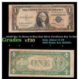 1935H Key To Series $1 Blue Seal Silver Certificat
