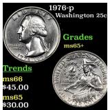 1976-p Washington Quarter 25c Grades GEM+ Unc