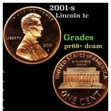 2001-s Proof Lincoln Cent 1c Grades GEM++ Proof De