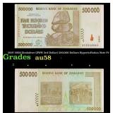 2007-2008 Zimbabwe (ZWR 3rd Dollar) 500,000 Dollar