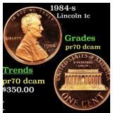 1984-s Proof Lincoln Cent 1c Grades GEM++ Proof De