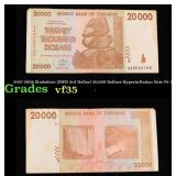 2007-2008 Zimbabwe (ZWR 3rd Dollar) 20,000 Dollars