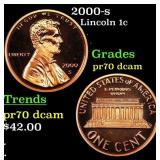 2000-s Proof Lincoln Cent 1c Grades GEM++ Proof De