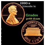 1990-s Proof Lincoln Cent 1c Grades GEM++ Proof De