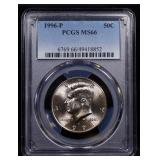 1996-p Kennedy Half Dollar 50c ms66 PCGS