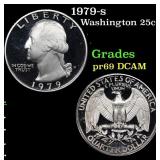 1979-s Proof Washington Quarter 25c Grades GEM++ P