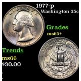 1977-p Washington Quarter 25c Grades GEM+ Unc