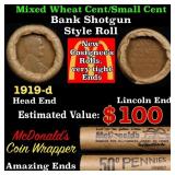 Lincoln Wheat Cent 1c Mixed Roll Orig Brandt McDon