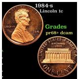 1984-s Proof Lincoln Cent 1c Grades GEM++ Proof De
