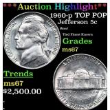 ***Auction Highlight*** 1960-p Jefferson Nickel TO