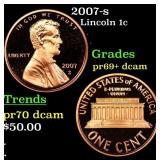 2007-s Proof Lincoln Cent 1c Grades GEM++ Proof De