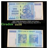 2007-2008 Zimbabwe (ZWR 3rd Dollar) 1 Million Doll