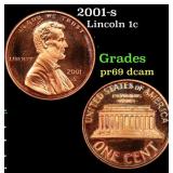 2001-s Proof Lincoln Cent 1c Grades GEM++ Proof De