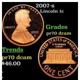 2007-s Proof Lincoln Cent 1c Grades GEM++ Proof De
