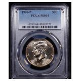 1996-p Kennedy Half Dollar 50c ms64 PCGS