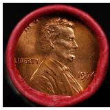 BU Shotgun Lincoln 1c roll, 1976-p 50 pcs Dunbar W