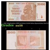 2007-2008 Zimbabwe (ZWR 3rd Dollar) 20,000 Dollars