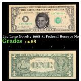 Jay Leno Novelty 1995 $1 Federal Reserve Note $1 G