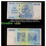 2007-2008 Zimbabwe (ZWR 3rd Dollar) 1 Million Doll