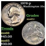 1976-p Washington Quarter 25c Grades GEM+ Unc