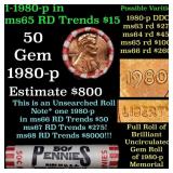 BU Shotgun Lincoln 1c roll, 1980-p 50 pcs Steel St