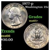 1977-p Washington Quarter 25c Grades GEM+ Unc