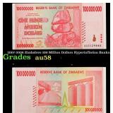 2007-2008 Zimbabwe 100 Million Dollars Hyperinflat